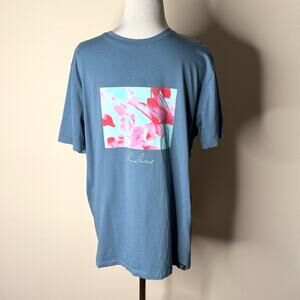 Rare Rabbit Indian Fashion Blue Banday Smart Logo Graphic Tee